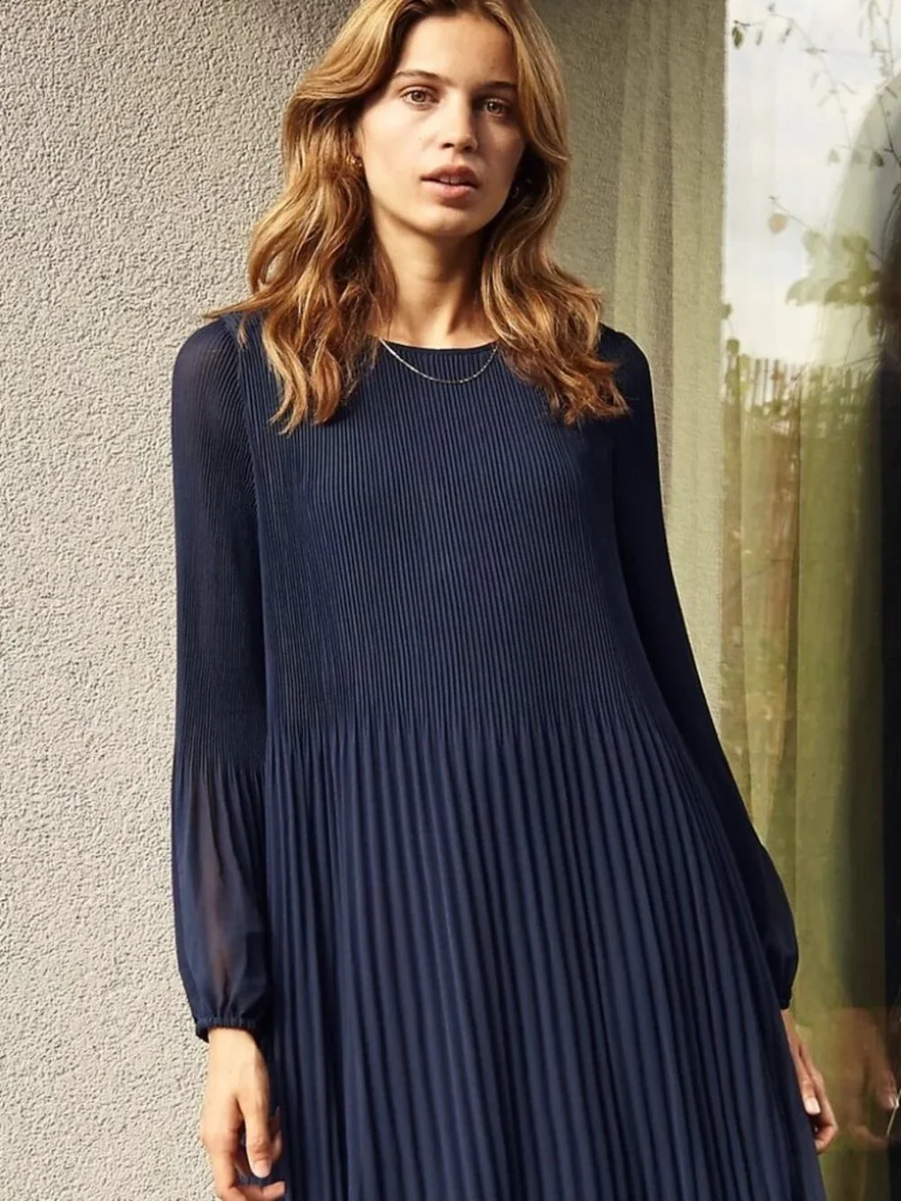 ARITZIA Wilfred Daydreamer Maxi Dress in Navy Blue NWOT